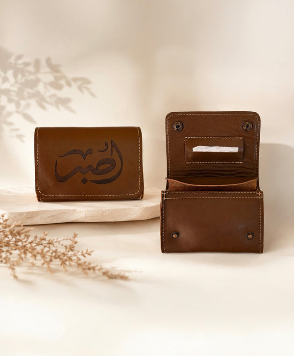 جزدان دخان عربي، جلد طبيعي